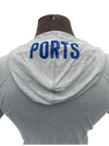 108 Stitches Grey Short Sleeve Hooded