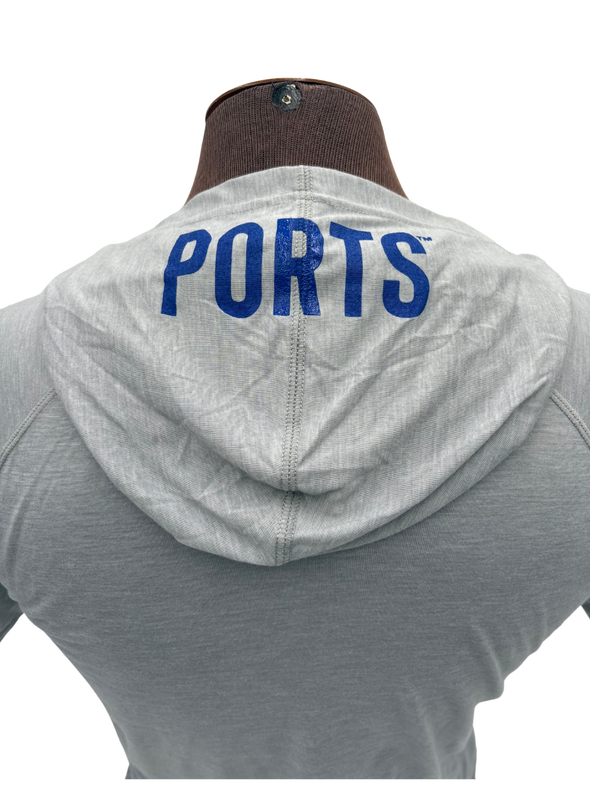 108 Stitches Grey Short Sleeve Hooded