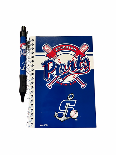 Stockton Ports Notebook & Pen