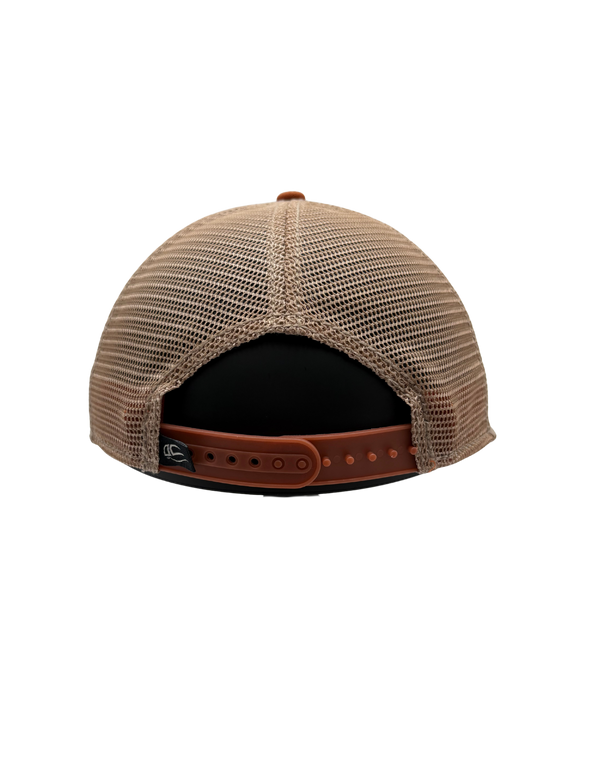 Cheladas Orange Distressed Trucker